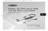 Editor de DVD para USB 2.0 de alta velocidadcache- · Nota: los pasos siguientes asumen que se está utilizando un cable de vídeo compuesto para conectar la fuente de vídeo al dispositivo