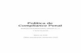 Política de Cumplimiento Penal€¦ · Delitos relativos a la propiedad intelectual Delitos relativos a la propiedad industrial Delitos relativos al mercado y a los consumidores