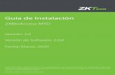 Guía de Instalación - ZKTeco Latinoamérica · 6. Clic en [Siguiente] para seleccionar la ruta de Instalación. Notas: a. Puede seleccionar la ruta de instalación como desee. b.