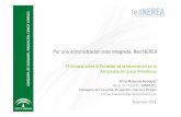 (Presentación Red NEREA-Vélez Rubio) · Esquema Nacional de Interoperabilidad (ENI) y la Red d NEREA NEREA Art 8 RD 4/2010 ENI Art 13.1 Publicación de servicios a otras AAPP a