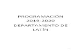 PROGRAMACIÓN 2019-2020 DEPARTAMENTO DE LATÍNiesainsa.educa.aragon.es/wordpress/wp-content/... · 1 programaciÓn 2019-2020 departamento de latÍn. 2 pro contenido ... concreciÓn