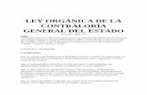LEY ORGÁNICA DE LA CONTRALORÍA GENERAL DEL ESTADOuta.edu.ec/v2.0/lotaip/2015/resoluciones/LEY-ORGANICA-DE-LA-CONTRALORI... · Marco normativo general.- Para regular el funcionamiento