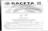 GACETA - ordenjuridico.gob.mx de Mexico/w… · Efectuar el cobro y entregar original al solicitante, copia amarilla para el Departamento de Recursos Financieros, copia verde para