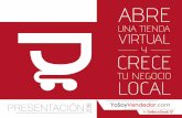 UNA TIENDA VIRTUAL - YoSoyVendedor.comde una Tienda Virtual. 5% PROBLEMA OPORTUNIDAD PYMES 9 de cada 10 aseguran que vender en Internet es difícil, caro e inseguro. FACILITA LA IMPLEMENTACIÓN