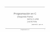 Programación en C - laurel.datsi.fi.upm.eslaurel.datsi.fi.upm.es/~ssoo/Reutilizables/FPSO/... · Programación en C 4 Modificadores de Variables • La declaración de variables