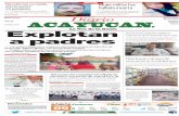 NòMERO 6096 Explotan - Diario de Acayucan · 2019-06-12 · La Secretar a del Trabajo y Previsi n Social (STPS) cre un programa denominado ÒJ venes Construyendo el FuturoÓ, el