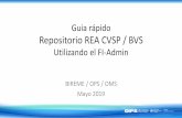 Guia rápido Repositorio REA CVSP / BVSdocs.bvsalud.org/oer/2019/05/3844/guia-rapido-fi-admin-rea.pdfpermitiendo describir, indizar, enlazar y relacionar los registros de recursos