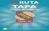 DE LA 2017 TAPA - Actualidad de Segorbe - Actualidad de ...actualidad.segorbe.es/wp-content/uploads/2017/04/folleto.pdf · Tapa 1: Bocado de rabas de calamar con cítricos y mahonesa