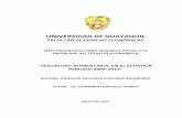 UNIVERSIDAD DE GUAYAQUIL - UGrepositorio.ug.edu.ec/bitstream/redug/9316/1/TESIS SEGURIDAD... · seguridad alimentaria y las características socio-económicas del Ecuador en el periodo