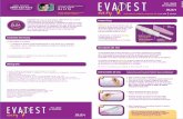 Test de embarazo - EVATEST EASY x 1 stick · 2015-11-26 · Test rápido de embarazo Para hacer en cualquier momento del día en sólo 3 minutos Evatest Easy es un test de embarazo