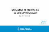 Presentación de PowerPoint - Argentina · XXX/2019 Guía de Identificación Unívoca de Personas en Salud Disposición 1/2019 Recomendaciones para el uso de Telemedicina Nuevo Nuevo