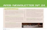 AFEB NEWSLETTER Nº 24 · 16 nuevos socios en 2014 en 2014 se unieron a afeb: nmc, forest style, arre-gui, grohe, aghasa turis, euro trade flooring, fontana fasteners, rombull ronets,