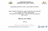 BOLETÍN - semapartado.gov.co · Página 3 de 48 “Educamos para la Paz y el Desarrollo Humano” SC-CER 1712-1 CO-SC-CER 1712-1 GP-CER 097-1 Centro Administrativo Municipal /Cra100