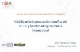 Visibilidad de la producción científica del CITIUS y benchmarking … · 2019-12-12 · • Normalización de la firma institucional y de la identificador del autor: o María de