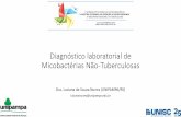 Diagnóstico laboratorial de Micobactérias Não-Tuberculosas · micobacterias Power Ionising Vacuum Negative Identificação Proteômica - MALDI-TOF/MS. Identificação Proteômica