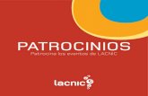 PATROCINIOS - LACNIC · con el responsable de patrocinios [Ver ANEXO para ver opciones] • Acceso a sala de reuniones • Logotipo resaltado en: 1. Programa del evento 2. Logo y