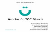Asociación TOC Murciatocmurcia.com/wp-content/uploads/2019/10/CHARLA_MURCIA.pdf · • Teoría neurobiológica (estructural y funcional ganglios basales, corteza orbitofrontal y