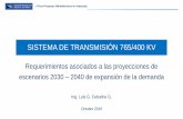 SISTEMA DE TRANSMISIÓN 765/400 KV...PROBLEMAS BÁSICOS DEL SISTEMA *Sistema Oriente Años 2000 Para el año 2013: Falla. II Foro Proyectos Hidroeléctricos en Venezuela s-g-os Fuente: