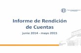 Rendición de Cuentas BCR 2014-2015 NOCHE€¦ · Informe de Rendición de Cuentas junio 2014 ‐mayo 2015. CONTENIDO I. Funciones y áreas de actuación del BCR II. Principales resultados