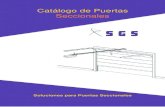 Catálogo de Puertas Seccionales Puertas Seccionales.pdf · 2012-05-06 · Modelo Tramontana: Está constituida por paneles sandwich doble chapa de 40mm, inyectado de espuma poliuretano