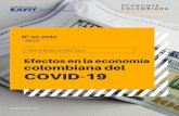 Efectos en la economía colombiana del COVID-19 · excepción de los sectores de alojamiento y restaurantes en Hong Kong, Australia y Canadá. Joo & col. (2019) estimaron el impacto