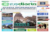 TODOS A CABALLO - Ecodiario Zacatecas · 2019-06-24 · DE SUICIDIOS EN ZACATECAS ENTORNO P.6 TODOS A CABALLO ZACATECAS, ZAC.- ... conocieron el comportamiento de los ingresos estatales