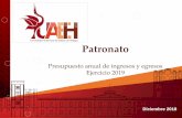 Presentación de PowerPointsgc.uaeh.edu.mx/planeacion/images/PAU/2019/Presupuesto2019.pdfX. Presentar a la Comisión de Presupuesto del Honorable Consejo Universitario el proyecto