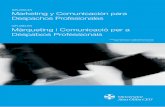 Diploma en Mأ rqueting i Comunicaciأ³ per a Despatxos postgrados...آ  2016-05-25آ  posicionamiento en