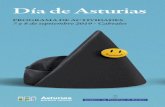 Sábadu 7 Día de Asturias Día d’Asturies Sábado 7 · Muestra de folclore asturiano.BOLERA D'ARENAS DE CABRALES. Banda Picos de Europa - D.O.P. Cabrales. Actuación y pasacalles.