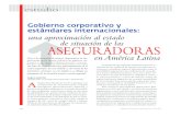 Gobierno corporativo y estándares internacionales: …...Gobierno corporativo y estándares internacionales: una aproximación al estado de situación de las en América Latina ASEGURADORAS