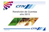 Presentaci n Rendici n de Cuentas 2013 - CFN€¦ · Rendición de Cuentas año 2013. La estrategia de la CFN en el 2013 estuvo dirigida a canalizar recursos para proyectos productivos,