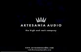Artesania Audio Completo · 2019-08-06 ·  i n f o @ a rtesan i aaudi o . c o m  i n f o @ a rtesan i aaudi o . c o m  i n f o @ a rtesan i ...