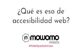 ¿Qué es eso de #YoMeQuedoEnCasa accesibilidad web?€¦ · Por un lado tenemos ayudas técnicas generales y específicas: - Ayudas ópticas - Periféricos adaptados (teclados, trackballs,