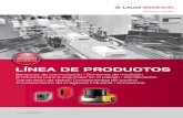 LÍNEA DE PRODUCTOS - Leuze · LÍNEA DE PRODUCTOS Sensores de conmutación | Sensores de medición Productos para la seguridad en el trabajo | Identificación ... Identificación