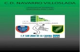 PRESENTACIÓN - Club Deportivo Navarro Villoslada€¦ · PRESENTACIÓN Afrontamos un curso 2020/2021 complicado debido al virus que nos tiene a todos en vilo. Estamos viviendo momentos
