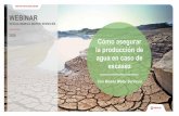 escasez 2020 agua en caso de WEBINAR · 2020-04-29 · La escasez de agua en España En los últimos 20 años, España ha perdido el 20% de su agua dulce en promedio. En algunas áreas
