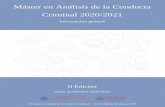 Máster en Análisis de la Conducta Criminal 2020/2021uacc.usal.es/wp-content/uploads/2020/04/Informacion... · 2020-04-23 · Máster en Análisis de la Conducta Criminal 2020/2021
