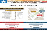 Barraques Girona concerts hivern 2020€¦ · CONCERTS HIVERN 2020 Barraques de Girona A v. de Ramon Folch Rotonda del Rellotge G r an V ia de Jaum e CORREUS C. de J.R. de Fontclara