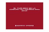 El turismo en la CV 2010 - Turisme Comunitat Valenciana · Como cada año, la Conselleria de Turisme pone a disposición de todos los agentes del sector la publicación El Turismo