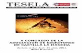 TESELA · 2017-01-23 · Alcázar de San Juan cuyo objetivo es recoger trabajos referidos a los as-pectos de estudio, investigación y creación que se puedan presentar con el denominador