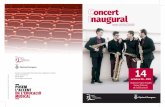 Programa Concert inauguració curs 2015-2016 ECM Reus · panorama musical català com el Palau de la Música, les diferents sales de l'Auditori, el Gran Teatre del Liceu, l'auditori