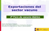 Exportaciones del sector vacuno - consentidovacuno.es...Respuesta de la Administración Respuesta ágil y flexible ... Reacción ante incidentes Programas sanitarios, bioseguridad,