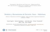 Modelos y Herramientas de Decisión. Oasis – Maletinete · UNIVERSITAT POLITÈCNICA DE CATALUNYA – BARCELONATECH OPE – ORGANIZACIÓN DE LA PRODUCCIÓN Y DE EMPRESA (ASPECTOS