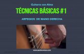 Guitarra con Alma TÉCNICAS BÁSICAS #1... 7 de 18 Guitarra con Alma SÍNTESIS CARLEVARO APOYOS PULGAR - a/m/i -- Básicos Los siguientes ejercicios son una síntesis de algunos de