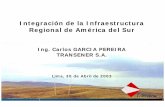 Integración de la Infraestructura Regional de América del Suriirsa.org/admin_iirsa_web/Uploads/Documents/oe... · LA EMPRESA CADAFE (DEMORADO) CHILE: SERVICIOS DE OPERACIÓN Y MANTENIMIENTO