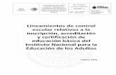 Lineamientos de control escolar relativos a la inscripción ...idea.inea.gob.mx/images/CONTENIDO/Lineamientos nacionales/Cont… · LI -DAS SNE 01 Revisión: 0 Fecha de entrada en