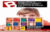 Matemáticas para todos - CDL AlicantePara empezar, debe ser conscien-te de que va a trabajar con personas: las personas más influenciables, para bien y para mal, niños, adolescentes