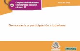 Abril de 2011 - CAMARA DE DIPUTADOS · Así, de acuerdo con el Informe Latinobarómetro 2010, en México 49% dijo estar de acuerdo con la afirmación de que “lademocracia es preferible
