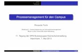 Prozessmanagement für den Campus · ausgewählte Software: Adonis Professional Edition der BOC AG Riccardo Forth Prozessmanagement für den Campus 9 / 24. Anlass Durchführung Auswertung