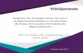 Instituto de Transparencia, Acceso a la Información ...itaipbc.org.mx/files/poas/PlandeDesarrolloITAIPBC.pdf · y Protección de Datos Personales del Estado de Baja California 2